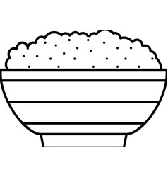 Arborio Rice Line Icon