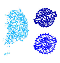 Frost Map Of South Korea And Winter Fresh