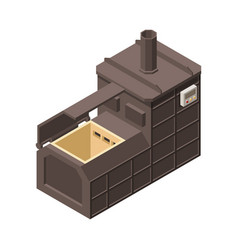 Garbage Tank Isometric Composition