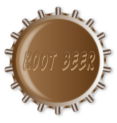 Metal Root Beer Bottle Cap