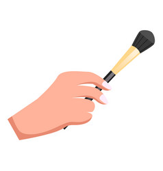 Female Hand Holding Makeup Brush Brush For Powder