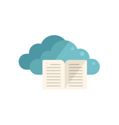 Study Data Cloud Icon Flat Distance