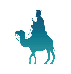 Wise King Riding Camel