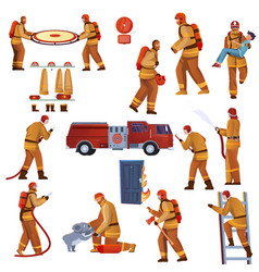 Fire Fighters Icon Set