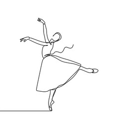 Awesome Ballerina Girl Dancing With Gown