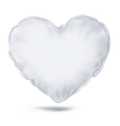 Mock Up White Pillow Heart