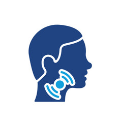 Sore Throat Silhouette Icon Painful Throat