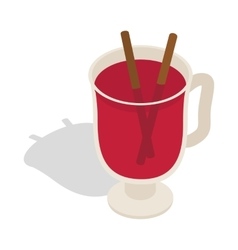 Swedish Glogg Icon Isometric 3d Style