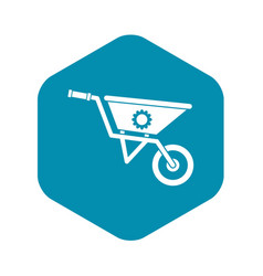 Wheelbarrow Icon Simple Style