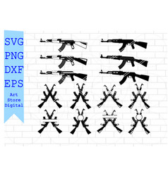 Ak-47 Svg Gun Svg Weapon