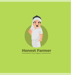 Honest Farmer Mascot Logo