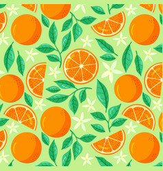 Flat Design Fruit And Floral Pattern