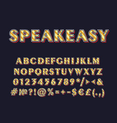 Speakeasy Vintage 3d Alphabet Set