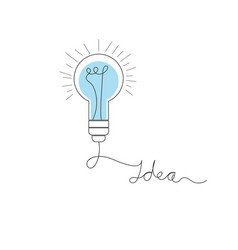 Idea Text With Hand Drawn Light Bulb Transparent