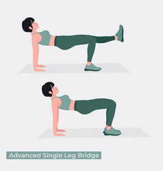 Advanced Single Leg Bridge Exercise