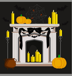 Halloween Home Decoration Fireplace Candles