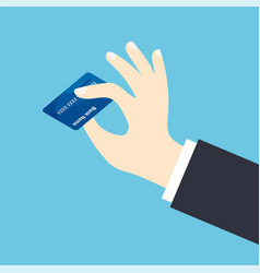 Human Hand Holding Credit Card