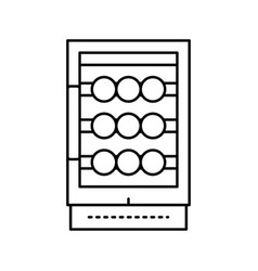 Wine Cooler Line Icon