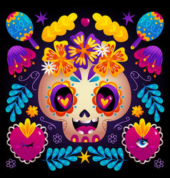 Gradient Dia De Muertos Celebration