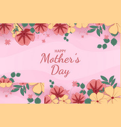 Mother Day Flat Background Flower