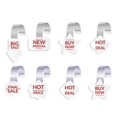 Promotional Wobblers Mockup Set Price Tags Hang