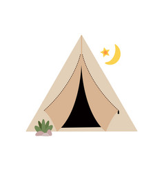 Camping Tent On White Background Hiking Clipart