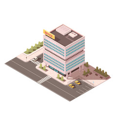 Office Building Isometric Mockup