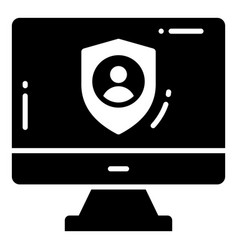 Computer Safety Protection And Security Icons Set