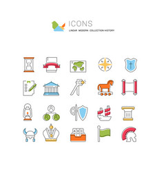 Set Line Icons History