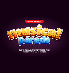 Musical Parade Editable Text Effect For Cartoon