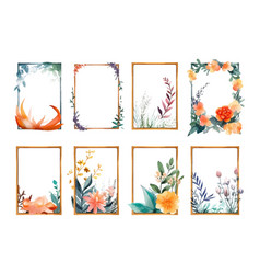 Watercolor Set Autumn Bouquet