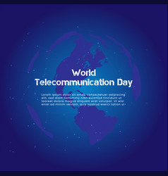 World Telecommunication Day Poster Background