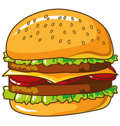 Burger Hamburger Hand Drawn