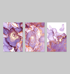 Purple And Gold Marble Abstract Backgrounds