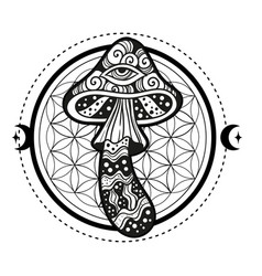 Magic Mushrooms Sacred Geometry