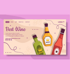 Wine Party Social Media Landing Page Template