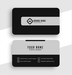 Black And Grey Elegant Business Card Template