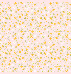 Flat Design Small Flowers Pattern