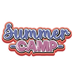 Font Design For Word Summer Camp