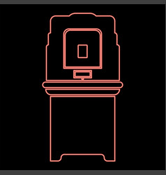 Neon Electoral Voting Machine Electronic Evm