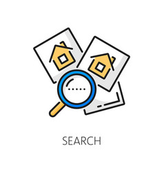 Real Estate Search Icon Residential House Home