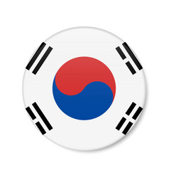 South Korea Circle Button Icon Korean Round