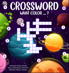 Cartoon Galaxy Space Planets And Stars Crossword