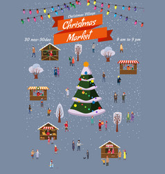 Christmas Market Poster Background Xmas Fair