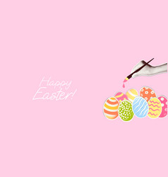 Happy Easter Art Collage Banner Template