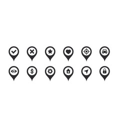 Location Pointer Icons Modern Map Markers