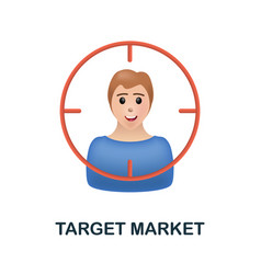 Target Market Icon 3d From Finance Management