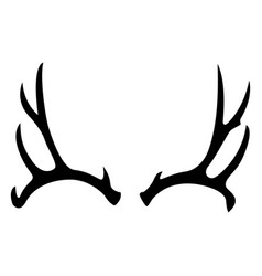 Deer Antler Mule Silhouette