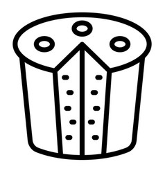 Bake Panettone Icon Outline Cake Food