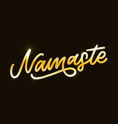 Hand Drawn Namaste Lettering Indian Greeting